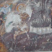 Graffiti from 1875 at the Sumela Monastery, 2 Oct 14